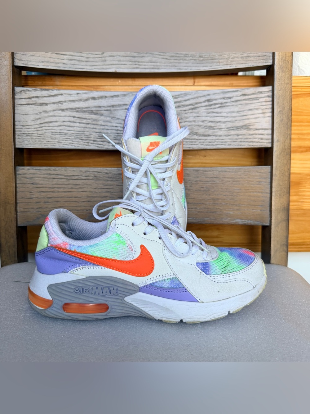 Nike Air Max Excee sneakers in a "Purple Pulse Multi" women sz 6.5